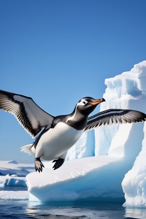 masterpiece, best quality, ultra-detailed, perfect hands, perfect anatomy, High detailed, detailed background,

7 animals , penguin, 7 penguins, many penguins,


(black Arms that look like big bird wings:1.5),

Flight,
happily flying, ocean, iceberg, Antarctica, sunny sky, dynamic action,

focus animal,
onsokumaru,Penguin,Bird,,Animal, 