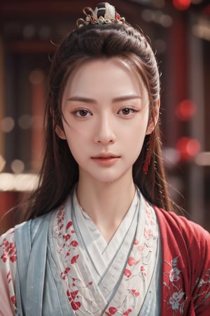 bicolor, ink splatter, samirai girl, sakura rose \(flower\), red blood, japan ink art, splash, intricate details, volumetric lighting, cinematic, detailed, realistic,Chinese hanfu,(Han Hyo Joo:0.8), (Anne Hathaway:0.8),