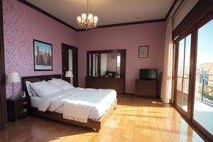 bedroom, indoor, pov shot, [3D:7], [pop art:2], masterpiece, best quality, highres
