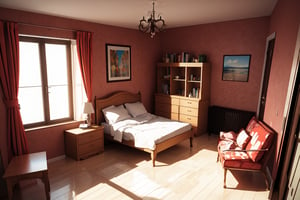 bedroom, indoor, pov shot, [3D:7], [pop art:2], masterpiece, best quality, highres, very aesthetic, General