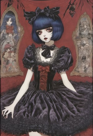 Suehiro Maruo, full color, Japan Underground, Sideshow tent, Marionette, Gothic Lolita, Gothic Horror