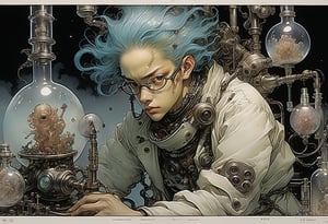 Persuade by Katsuya Terada (Mad Science), All Color, 19th century style laboratory