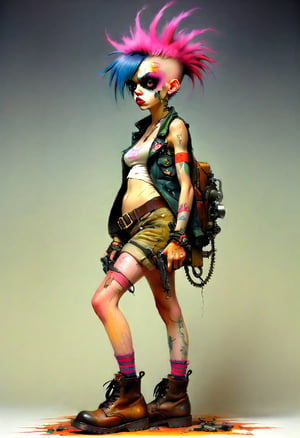  Tortured by jamie hewlett (tank girl), Full color,APEX colourful ,score_tag,SHOE , in the style of esao andrews