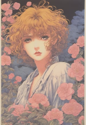 score_9, (80s Posters) BOOK OF THE Suehiro Maruo & Kasho Takabatake, art station, BANDE DESSINÉE story transcription, full color, Girl Camellia, Underground
