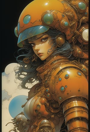 score_9, source_anime, (80s Posters) BOOK OF THE Katsuya Terada & MOEBIUS collaboration, art station, BANDE DESSINÉE story transcription, full color, carnival