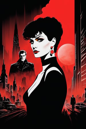 (80s Comics) Movie: Sin City, Frank Miller and Aubrey Vincent Beardsley collaboration, Art Station,