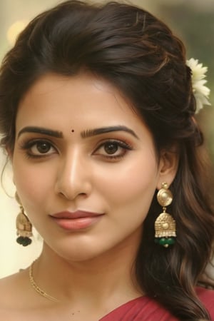 Cute Beautiful, Realistic, Fantasy, Ai, cute, Beautiful, Traditional Queen , Aesthetic Of Samantha Ruth Prabhu 