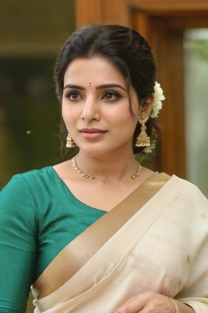 Utkarsh Kate Cute Beautiful, Realistic, Fantasy, Ai, cute, Beautiful, Saree Traditional Queen , Aesthetic Of Samantha Ruth Prabhu 