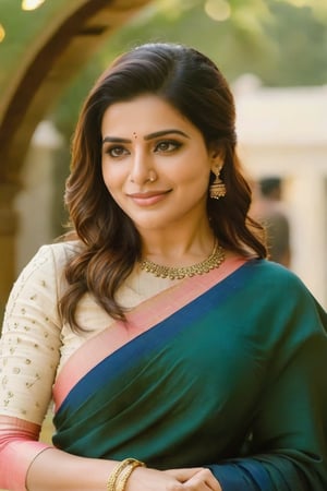  Cute smile Beautiful Saree Traditional 🙂 🥰 Queen 👑 Fantasy Realistic Infinity ♾️  AI Samantha Ruth Prabhu Ai  Mobile wallpapers horse riding 