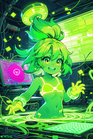 toxic skin, green glow, toxic glow, radioactive glow, radiation, cute girl, glitch, glitches, glitching, 



 

Score_7_up,score_8_up,score_9,