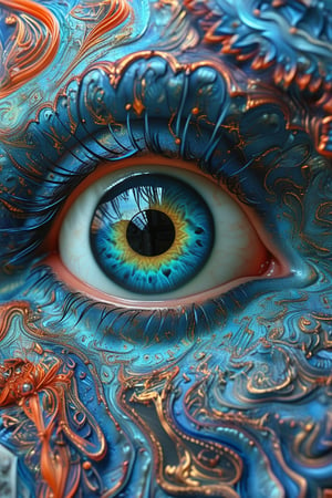 Eyes, Fractal iris,fantasy beauty, biochemiluminescence iris, art nouveau, bright colors, kaleidoscope and prism effects, 
abstract art,psychedelia theme,calligraphy patterns, artistic lettering, beautiful scripts, penmanship, visual poetry, cultural,Realistic Blue Eyes,DonMM3l4nch0l1cP5ych0XL