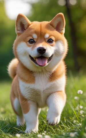 Shiba Inu

(best quality, 4k, 8k, highres, masterpiece:1.2), ultra-detailed,3D,dog, pet, adorable, cute, lively, friendly, playful, doggy eyes, fluffy fur, happy expression, small size, curled tail, pointy ears, puppy, paws, snout, puppy breath, chubby cheeks, wagging tail, soft nose, puppy love, warm-hearted, loyal companion, joyful, fun-loving, running in the meadow, grass, beautiful sunny day, family pet, symbol of happiness, portrait style, vivid colors, shades of brown, bokeh lighting.
