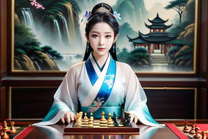 Appearance, Hunyuan Natural,
With a holy and elegant charm
Like a fairy, as light and agile as a fairy
Good character, proficient in all kinds of music, chess, calligraphy and painting
And she's also a very beautiful woman.
And her face is stunning. 