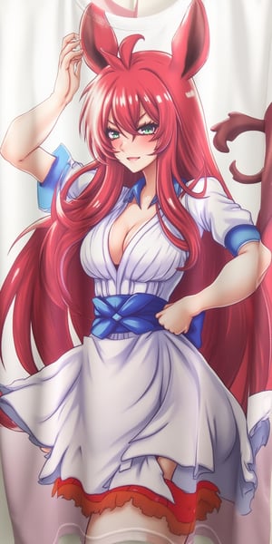 erza_scarlet,masterpiece,best quality, score_9_up, score_8_up,score_7_up,3D,Waifu shirt 