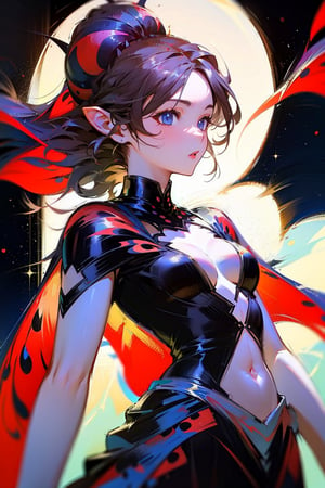 beautiful ladybug woman