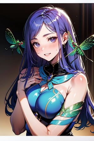 beautiful dragonfly woman
