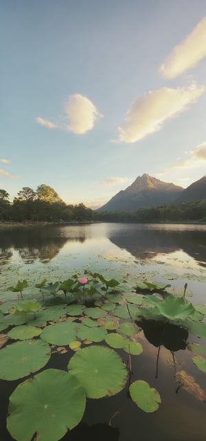 (Documentary Photo:1.3) of a wonderful lake in the middle of snowy mountains, closeup from the lake shore, (in the open:1.2),  (small boats:1.3), (golden ratio:1.3), (at dawn:1.3), (water level perspective:1.3), (full view:1.2), (beautiful blue sky with imposing cumulonembus clouds:1.2), (sunny day:1.3), BREAK, (shot on GoPro Hero:1.2), Fujicolor Pro film, in the style of Miko Lagerstedt/Liam Wong/Nan Goldin/Lee Friedlander, (photorealistic:1.3), (direct sun lighting:1.2), vignette, highest quality, original shot. BREAK well-lit, (perfect focus:1.2), award winning, detailed and intricate, masterpiece,art_booster