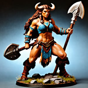 Minotaur, female, Barbarian