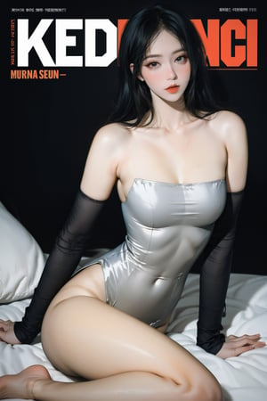 1girl, looking at viewer, thigh up body, kpop idol, styled outfit, on stage, professional lighting, different hairstyle, coloful, magazine cover, best quality, masterpiece,johyun,kmiu,bodyconc