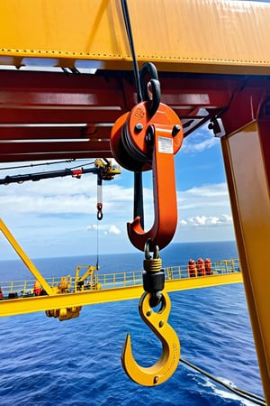 crane hook in offshore crane.
