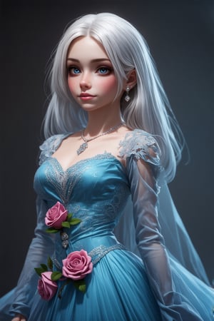 (best quality, 4K, 8K, high-resolution), ultra-detailed, best detailed, details, realistic, best detailed, details, bioluminescence, photorealism, photorealistic, intricate, elegant, highly detailed, soothing tones, insane details, intricate details, hyper detailed, melancholic pastel art, 1girl, gown made of real flowers, beautiful, (petite:1.0), (curvy:0.5), (finedetails:1.2),(goth:0.9), ornamented cane, Expressiveh ,dark theme ,glitter, shiny, full body shot, (medium shot:1.4), (cowboy shot:1.4), white hair, (freckles:0.7), (blue eyes:0.5), disney pixar style, photogenicLDG