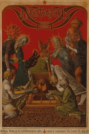 This medieval illuminated manuscript, likely from the 15th century, features a vivid depiction of the "nongod" theme. The composition is dynamic, with figures in various states of sin and damnation, set against a deep red background. The use of earthy tones and intricate details in the figures' expressions and postures highlight the moral narrative. The text "NONGOD" is prominently displayed in bold, golden lettering, emphasizing the central theme. The style reflects the Gothic period's emphasis on dramatic contrast and detailed symbolism, evoking a sense of intense moral gravity.

The style of the artwork suggests influences from both the surrealist and the mystical symbolism movements. The distorted features and the inclusion of arcane symbols evoke the works of artists like Salvador Dalí, while the careful texture and use of light are reminiscent of Renaissance techniques.

dreamoeba