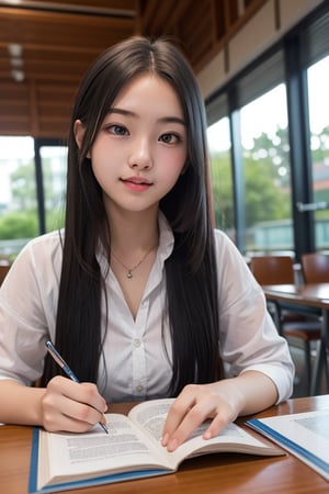 18 year old beautiful girl studying at a Vietnamese university