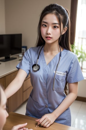 A beautiful 20 year old Vietnamese nurse is at home alone when a pervert approaches her with hypnotized eyes.