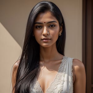 A indian 23 year old girl, black long hair, cute_face, lighter_skin, medium_size_body, realism, full body posing, face_body_detailer, photorealistic, Extremely_Realistic,(PnMakeEnh),
masterpiece, high quality realistic, aesthetic photo, pore and detailed, intricate detailed, graceful and beautiful textures, RAW photo, 16K, change location everytime, dressed_change_everytime, location_change, detailed_backgroun, complex_background, extra_detailer