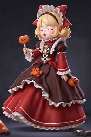 (score_9,score_8_up,score_7_up), high quality, Score_9, score_8_up, masterpiece, best_quality, highres, Victorian era dress, cute, girl, royalty, princess,red lipstick,halloween_costume, midnight ,treak or treat