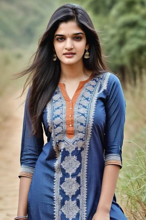 beautiful cute young attractive indian teenage girl, village girl, 22 years old, cute, Instagram model, long black_hair, warm, indian girl, photorealistic, summer dress, 1girl, velvaura, photorealistic, Indian real girl, face shape like Kriti Sanon, instagram real, real life, hi_resolution, blue_jeans, top_wear,Carter,Indian Girl,Realistic Indian Girl, shalwar qameez,Asian Girl, dress_shirt, kameez,NylaUsha