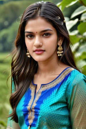 Prompt: beautiful cute young attractive indian teenage girl, village girl, 22 years old, cute, Instagram model, long black_hair, warm, indian girl, photorealistic, summer dress, 1girl, velvaura, photorealistic, Indian real girl, face shape like Kriti Sanon, instagram real, real life, hi_resolution,Carter,Indian Girl,Realistic Indian Girl, ,NylaUsha,Extremely Realistic,blouse,topwear
