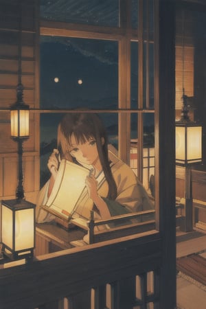 Anime, Japanese style, original, meticulous details, more details, extremely gorgeous composition, night, gorgeous light and shadow