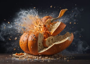 Exploding Pumpkin
Extremely detailed, high-quality, hyper-realistic, masterpiece photography. very realistic. In frame, full length image, vibrant colors, sharp focus, depth of field, 32k photo, HDR, professional lighting, taken with Canon EOS R5, 75mm lens, soft focus, Professional Photoshoot Quality,