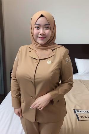 Prompt: indonesian woman wearing hijab pns, chubby face, beautiful woman, big breast, curvy body, nude, chubby body, full body, pns suit tight, on the bed in the room hotel,Negative prompt: EasyNegative,Steps: 20,Sampler: Euler a,KSampler: euler_ancestral,Schedule: normal,CFG scale: 7,Seed: 0,Size: 512x768,VAE: None,Denoising strength: 0,Clip skip: 2,Model: MikasMix_v2,LoRA: IndoHijab_v1