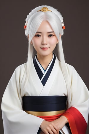 Hizuki, white_hair, traditional_clothing