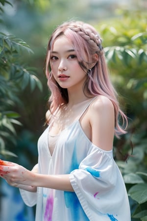 pink hair