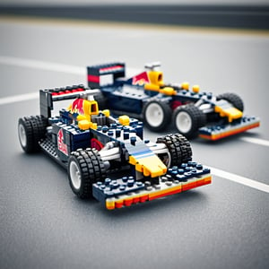  F1 team Red Bull Racing  F1 car on Lego road surface,lego, professionally color graded