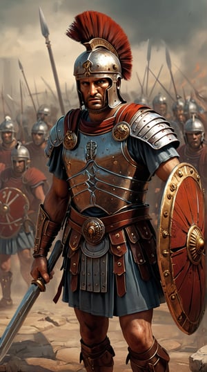 Roman Centurions - Key officers in the Roman legions, known for their leadership, discipline, and tactical skills.