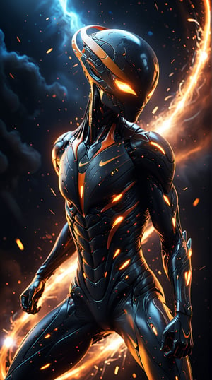 dynamic shot, dynamic pose.

A dynamic alien creature shaped like the Nike swoosh hovers mid-motion, embodying athletic prowess and determination. Its body is sleek and streamlined, with a gradient of black to vibrant orange. Its eyes are sharp and intense, glowing with a fierce determination. The backdrop is a cosmic expanse with swirling star trails and nebula clouds, reflecting Nike’s spirit of athleticism. Bokeh effects scatter light particles, creating a sense of motion. Glare and lens flare emphasize the alien’s streamlined form, while electric sparks and cinematic light add a sense of speed and energy. Particles drift, enhancing the feeling of movement and agility.

Bokeh background, dynamic background

(best quality, 4K, 8K, high-resolution, masterpiece), ultra-detailed, realistic, photorealistic, intricate design, vibrant colors, detailed facial expression, otherworldly appearance, glowing elements, complex patterns, high contrast, dynamic lighting, cinematic composition, high detail, high resolution.