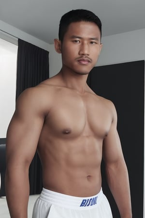 Masterpiece, realistic, cinematic, intricate details, high detail, handsome, a dramatic photo of a syahnk as Manly  muscular male, mature man, model, men's underwear, big brother!, looking at viewer seductively, arms raised, hairy armpits, High contrast, minimalist,  stark, dramatic, film grain, kodak, queer, ,,Male focus,HANDSOME MAN,MACHO MAN,jaeggernawt,handsome men,Muscle,muscular,Details++,photorealistic,MenErotic02,bodybuilder,brutalmass,buakaw banchamek