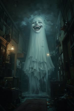 "The Laughing Ghost"
An empty room echoes with the faint, distant sound of laughter—childlike and playful, but with an edge of malice. As you move through the space, the laughter shifts in volume and direction, always staying just out of reach. Objects subtly change positions, and the lights flicker, as if the ghost is toying with you.