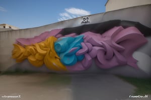 "Un primer plano de la palabra JAHZ en un graffiti 3D hiperrealista. Las letras, en estilo wildstyle, parecen salir de la pared, con una perspectiva que las hace parecer más grandes en la parte inferior. Los colores neón se mezclan y se difuminan, creando un efecto de energía y movimiento. Fondo abstracto con salpicaduras de pintura y goteos."graffiti,3D,3D Graffiti,piece,HIPER REALISTIC,