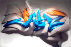 Crea un graffiti 3D con el texto: "JAHZ" , ultra detallado, JAHZ, palabra JAHZ, colores azul, naranja, blanco y rosa,no humans, building, glitch,3D,Graffiti 3D,graffiti,graffiti 3d,pieza, obra maestra, 4k, realista, VERIFICA QUE EL GRAFFITI FORME LA PALABRA JAHZ.