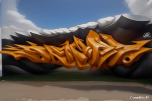 "Un primer plano de la palabra JAHZ en un graffiti 3D hiperrealista. Las letras, en estilo wildstyle, parecen salir de la pared, con una perspectiva que las hace parecer más grandes en la parte inferior. Los colores neón se mezclan y se difuminan, creando un efecto de energía y movimiento. Fondo abstracto con salpicaduras de pintura y goteos."graffiti,3D,3D Graffiti,piece,HIPER REALISTIC,