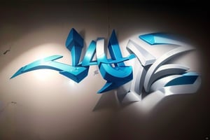 Crea un graffiti 3D con el texto: "JAHZ" , ultra detallado, JAHZ, palabra JAHZ, colores azul, naranja, blanco y rosa,no humans, building, glitch,3D,Graffiti 3D,graffiti,graffiti 3d,pieza, obra maestra, 4k, realista, VERIFICA QUE EL GRAFFITI FORME LA PALABRA JAHZ.