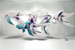 A photorealistic close-up on a textured wall, capturing the intricate details of the word "Tensor Art" in wildstyle graffiti. The neon colors - white, lemon green, blue sky, gray, and black - blend seamlessly, creating an illusion of movement and energy. The perspective distorts the letters, making them appear larger at the bottom. Abstract paint splatters and drips form a dynamic background.,3D,graffiti 3d,Graffiti 3D