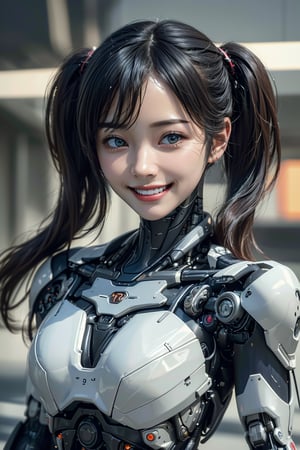 (photo realistic:1.5),(masterpiece:1.5), (best quality:1.5),(official art:1.2), (extremely detailed:1.5), (absurdres:1.5),(Ultra detailed cyborg:1.5),(Ultra detailed mechanism),beautiful chest armor,beautiful waist  armor,

looking at viewer,japanese girl face,japanese,innocent face,innocent girl,glamour,((evil smile)),((grin)), 

cowboyshot,15yearsold,black hair,(twin tails:1.2),((long hair)),Ultra detailed face,cute face,Ultra detailed eyes)((fallout4)),(hawken),Ultra detailed cyber city background,(((hair blowing in the wind))),actionpose,(bloom:1.2),science fiction, 