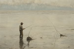 a man fishing