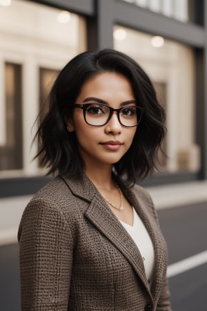 I am a woman with short black hair, brown eyes and glasses, strong, intelligent and capable of achieving any goal I set. My ideas are endless and my creations are unique.